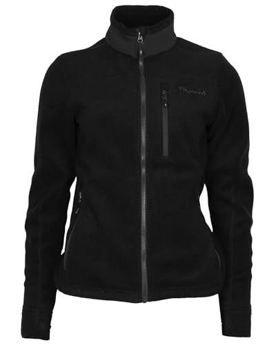 Pinewood Fleecejacke Damen - Damen Fleecejacke Schwarz - Aus 100% übergebliebenen Stoffen - Fleece jacke Damen für die Jagd und den Hundesport - Fleecejacke Jagd - Schwarze Fleecejacke damen