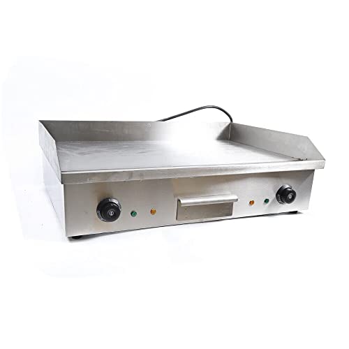 Commercial Electric Countertop Griddle, 4400W Commercial Electric Griddle Flat Top Grill Hot Plate BBQ Grill Countertop Adjustable Thermostatic Control Easy Clean for Kitchen Restaurant