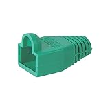 Lot de 10 protections anti-torsion pour prise Western - Vert - Pour prise RJ-45