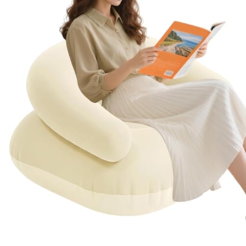 Sofá inflable portátil y tumbona plegable en forma de U para acampada 2