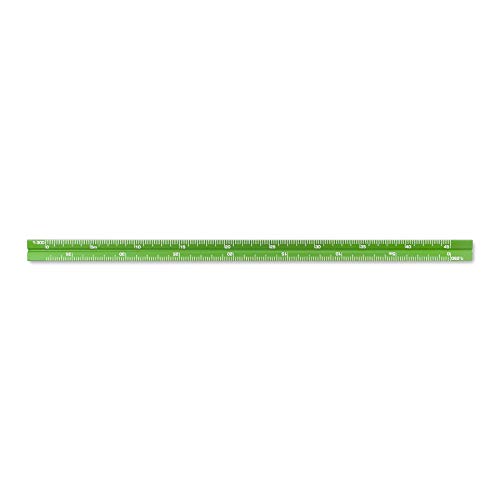 Image of Alumicolor Aluminum Architect Metric Pocket Drafting Scale, 15CM, Green