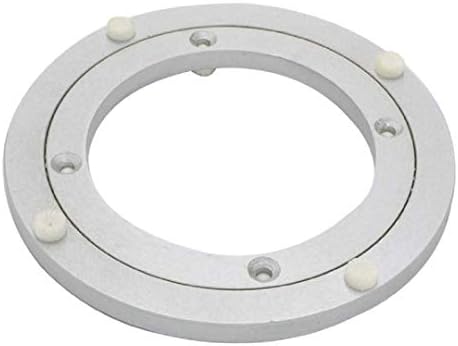 Dailydanny Aluminum Heavy Duty Lazy Susan Rotating Turntable Bearing Swivel Plate Hardware for Dining-Table (10 inch)