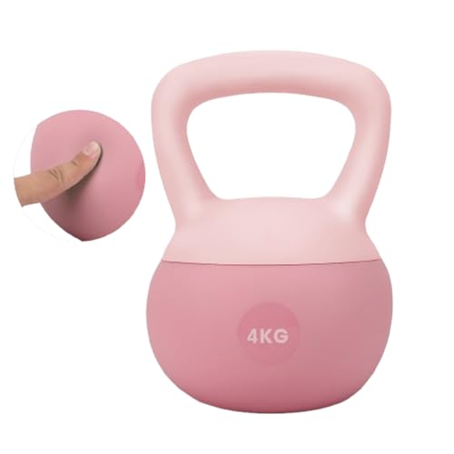 HCT STYLE Kettlebell Souple en Vinyle – Haltère Russe Souple 4/6/8 kg, Poids d’Entraînement Sécurisé pour Fitness, Musculation et Renforcement Musculaire