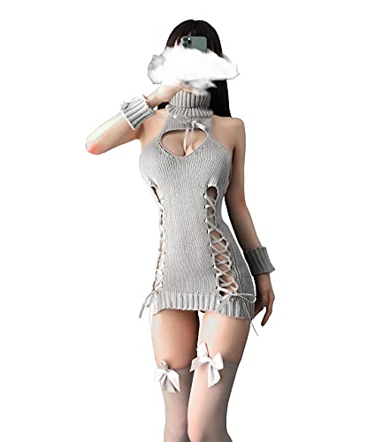 Pull Gilet Sans Manches Style Anime pour Ajustement Parfait Lingerie Cosplay Tricot