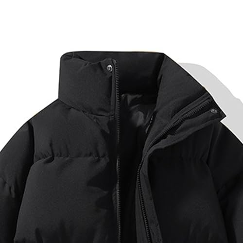Maiyifu-GJ Men's Puffer Jackets Thicken Bubble Jacket Warm Stand Collar Coat Long Sleeve Zip Up Puffer Outwear2