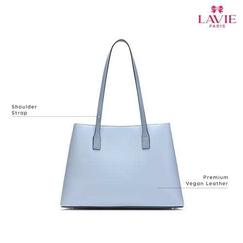 Image of LAVIE PARIS Women's 3 Compartment Large Satchel Bag | Satchel Handbag for Work | Ladies Purse | Stylish Shoulder Bag | Gift for Women