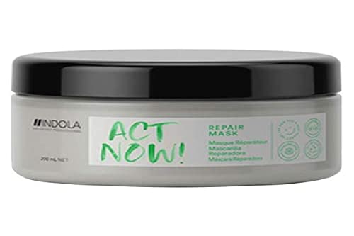 Indola Act Now!mascarilla Reparadora Para Cabello Dañado 200ml, Banana Cover