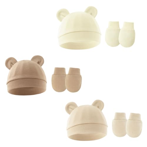 Tokaneit Bonnets et Moufles 0-6 Mois