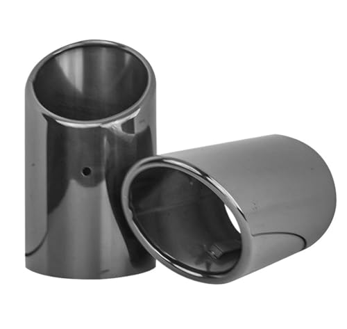 Silencieux d'échappement 95mm anti-corrosion embout noir pour voiture allemande