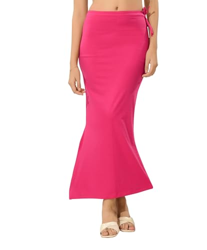 Image of TRASA Womens Saree Shapewear Petticoat, Cotton Lycra Petticoat, Skirts for Women, Shape Wear Dress for Saree