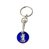 Sleutelhanger Christophorus boodschappenschip blauw