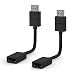 Produktbild HDMI Verlängerung kurz | Fire TV Stick Kabel | HDMI - Verlängerung | Adapter Fire TV Stick | HDMI Verlängerung Kabel | Verbinder | TV Stick Verlängerung für Chromecast / Fire TV/ Roku | 12cm | 2 Stück