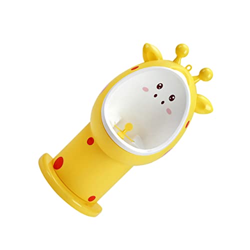 ifundom 男の子用トイレトレーニング便器 立ち式 小便器 壁掛け簡単設置 ?檬黄カラー 衛生的で掃除しやすい ちゃん向け日常ケアに