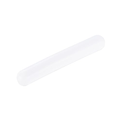 MECCANIXITY Agitador magnético mezclador barra de agitación barra 100 mm (3.94 ") x16mm cilindro forma PTFE recubrimiento imán blanco para