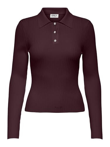 Suéter ONLY Onlelisa de punto fino con cuello polo ideal para ir a la oficina o salir de tarde