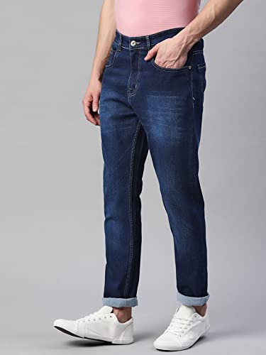 Image of Hubberholme Men's Stretchable Slim Fit Jeans - Casual Cotton Jeans for Men