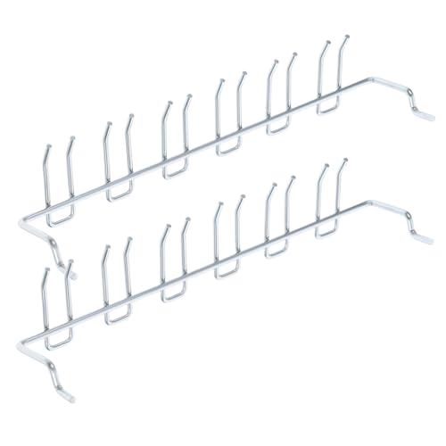 FUNOMOCYA Iron Hooks for Pegboard 2pcs Kitchen Utility Holder Garage Hook Space-Saving Hangers