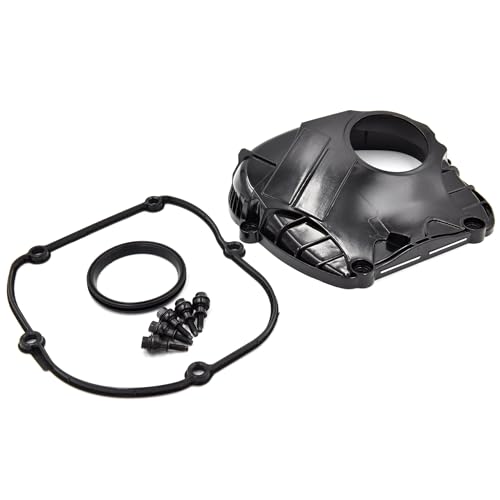 Image of Engine Upper Timing Chain Cover with Gasket Compatiable with GTI EOS CC A3 A4 A5 A6 Q3 Q5 TT Replaces# 06H103269H,06H103269C,06H103269G