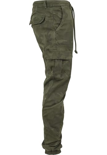 Urban Classics Pantalones Cargo de Gimnasia Hombre Pantalones de Deporte Camuflaje Woodland M - imagen 6