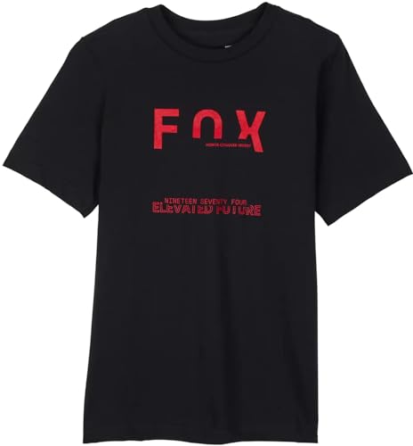 Camiseta Fox Racing Junior Intrude negra talla YXL para jóvenes apasionados al ciclismo