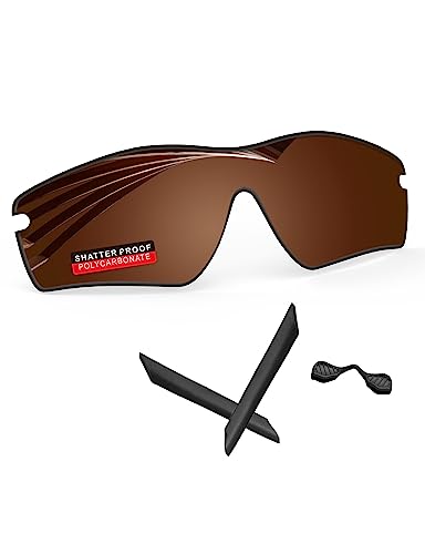 Image of PRO+ Polycarbonate Replacement Lenses & Rubber Kits for Oakley RadarLock Series Sunglasses