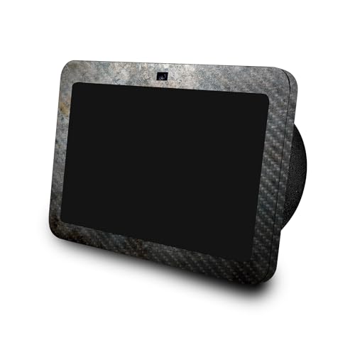 Image of Carbon Fiber Skin Compatible with Amazon Echo Show 8 (3rd Gen, 2023) - Shadow Concrete - Premium 3M Vinyl Protective Wrap Decal Cover - Easy to Apply | Crafted in The USA by MightySkins