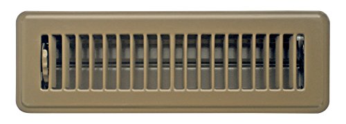 Accord ABFRBR210 Floor Register with Louvered Design, 2-Inch x 10-Inch(Duct Opening Measurements), Brown