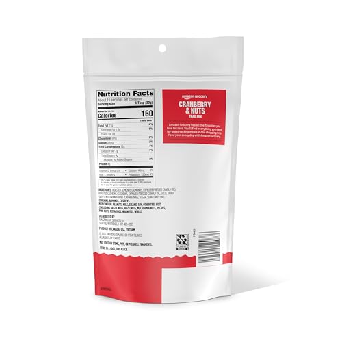 Amazon Brand - Happy Belly Cranberry & Nuts Trail Mix, 16 Ounce