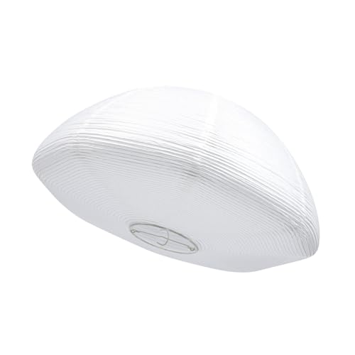 Abat-jour en papier blanc pour plafonnier au design minimaliste chic