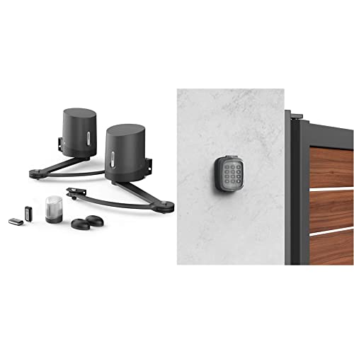 Avidsen - Motorisation - Orane 510, Portail Double Battant, 2 Moteurs à Bras articulés 24 VDC & Clavier à Code - Pilote Les motorisations Avidsen, portée Radio : 80m Champ Libre, Clavier à 12 Touches