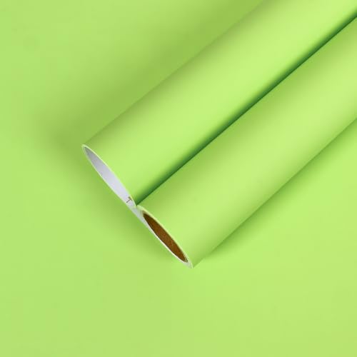 CHIHUT Lawn Green Contact Paper for Cabinets Accent Walls 12''x100''