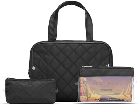 Gillian Jones - 3-Piece Cosmetic Bag Set in 100% Recycled Plastic image 2