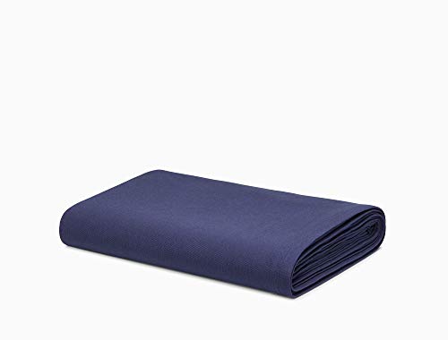 Image of Calvin Klein Home Modern Cotton Harrison Sheet, Twin Flat, Navy