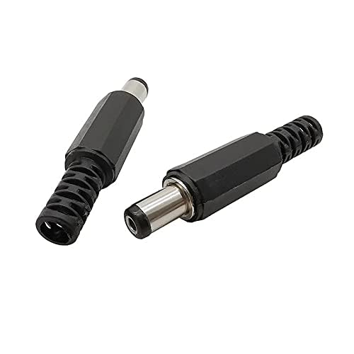 Image of 20 Pairs Solderless DC Power Connectors (5.5 x 2.1mm) - Male & Female Screw Nut Terminal Set