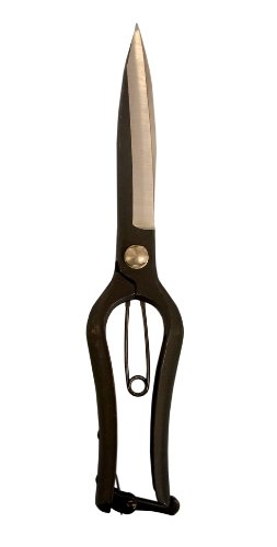 Wakasaya Silver Leaf Shears for Leaf Trimming, 10.6 inches (270 mm), Shibu Mounting