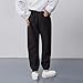 Boy Sweatpants Athletic Casual Loose Fitted Workout Running Long Pants Stretchy Fall Fashion Joggers with Pocket Black