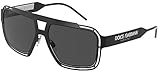 Dolce & Gabbana Gafas de Sol LOGO DG 2270 Matte Black/Grey 57/17/140 hombre