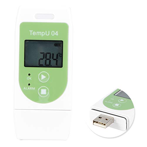 Monitor de temperatura de grande capacidade de dados, gravador preciso de temperatura de baixo consu