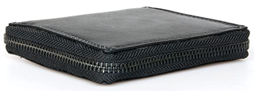 FLW Metal Zip Around (Zipper-around) RFID Genuine Leather Wallet2