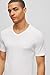 BOSS Mens 3-Pack V-Neck Regular Fit Short Sleeve T-Shirts Undershirt, White, Small US