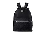 MCM 40 Stark Visetos Leather Mix Backpack Black One Size