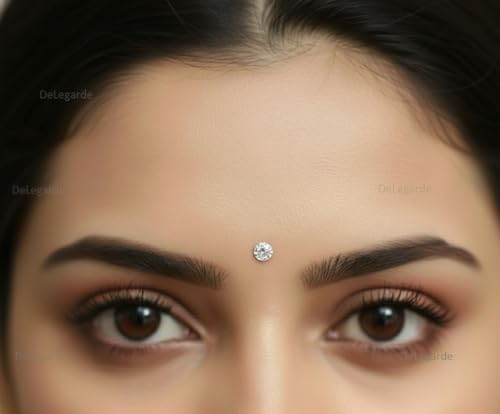 Small White Diamond Cut Tiny Rhinestone Bindi Wedding Makeup for Girls Kids Women