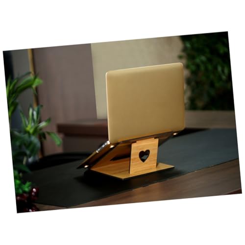 Base portátil de madera ajustable para laptop miniatura 4
