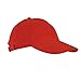 Produktbild TEXXILLA 6 Panel Strong Front Raver Cap aus gebürsteter Baumwolle, Farbe:rot