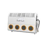 【MATERIALES DE ALTA CALIDAD】Usando un motor de bobina de cobre puro de alta calidad, potencia nominal de 80 W, velocidad de 3800 rpm, operación constante y menor ruido. La rueda de viento es más gruesa y más fuerte, y el volumen de aire es más grande. Tobera giratoria de 360 grados, tanto la entrada de aire como la salida de aire tienen un diseño de filtro. La protección de gasa evita que ratones o cucarachas entren en el interior del producto.