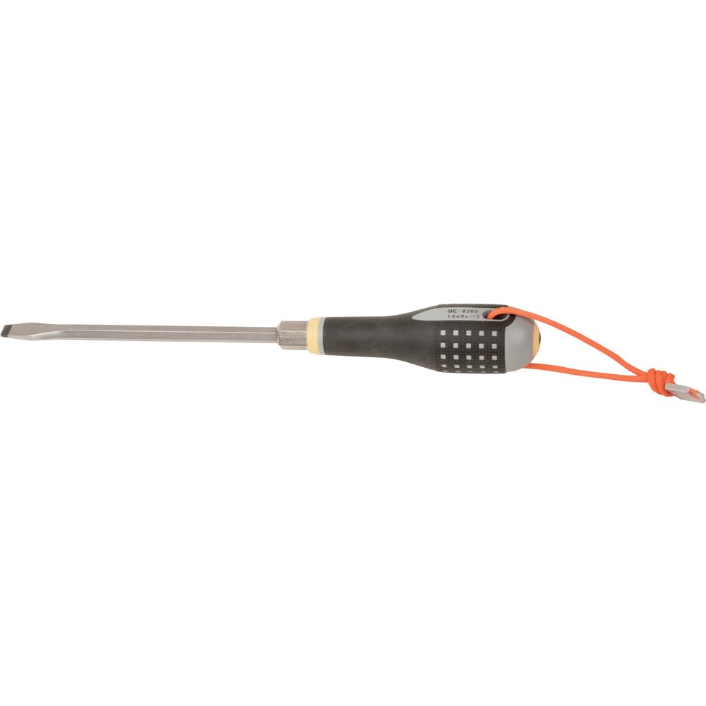Tournevis plat pour vis à fente Bahco ERGO 175 mm cordon Dyneema TAHBE-8260