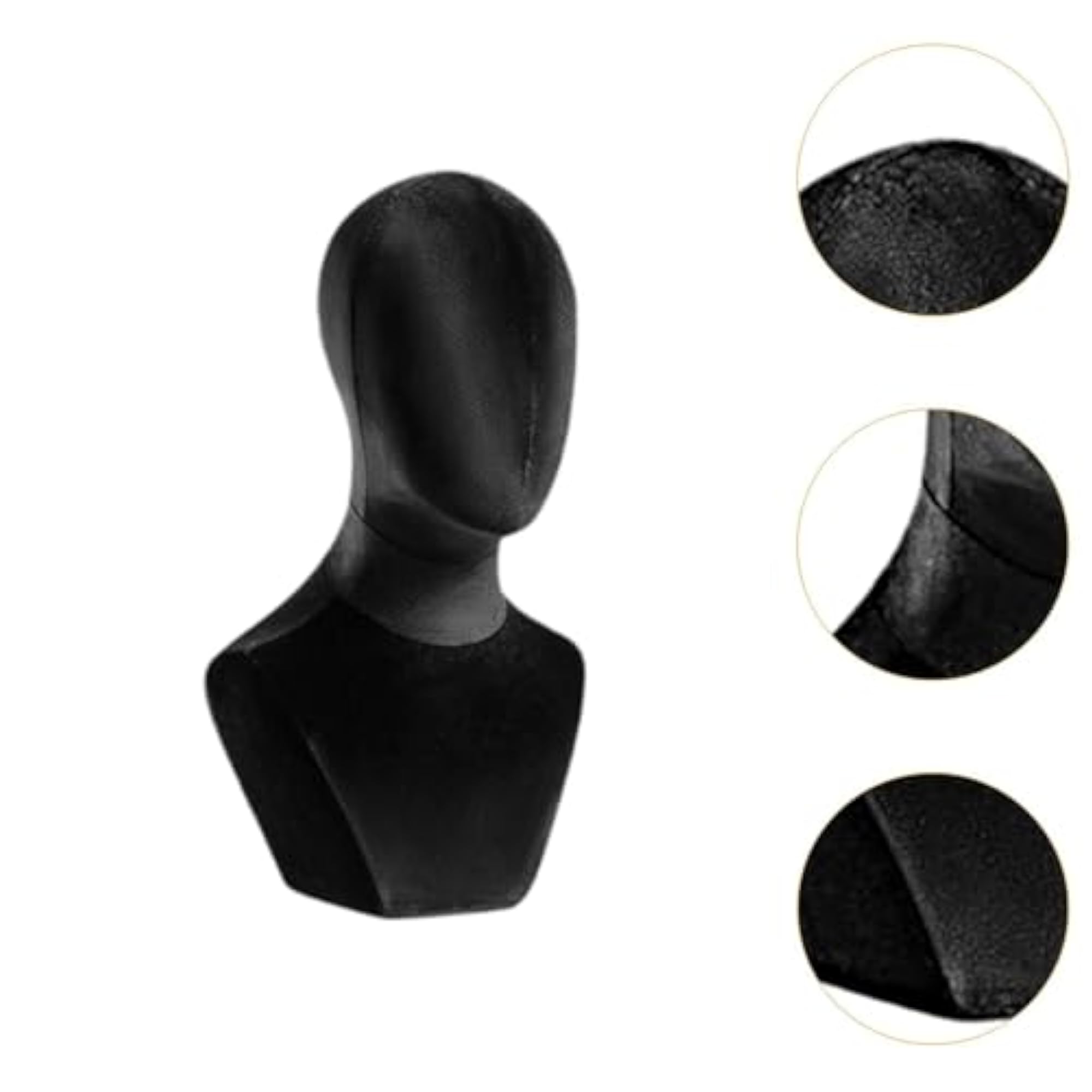 Bust Mannequin Head for Necklaces and Accessories Display