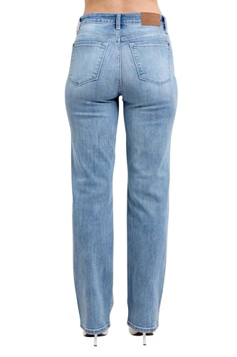 Judy Blue Women's High-Rise 90's Straight Leg Dad Jeans3