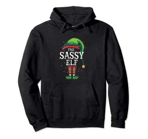 The Sassy Elf Merry Christmas Celebrate Holidays Joy Party Sweat à Capuche
