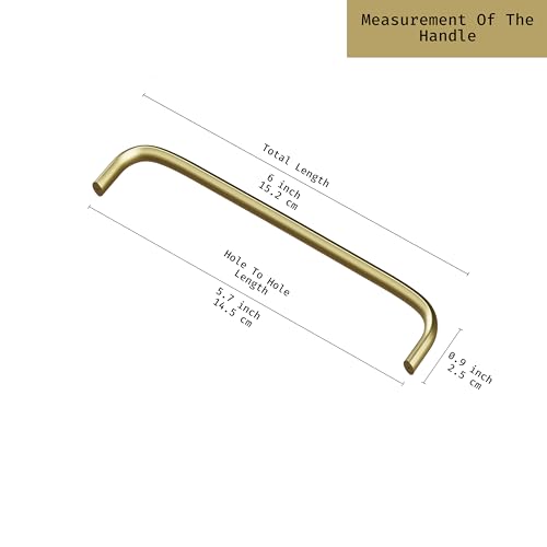 Image of Atlantic Stainless Steel Oval D Dwawer Cabinet Handles 6 Inch (Total Length 152 mm, Hole to Hole 145 mm, Antique Finish) Pack of 5 Pieces, Pull Handle